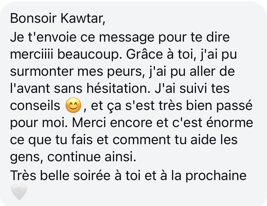 جلسة هندسة المسار المهني مع كوثر لتحديد الشغف وخطة العمل